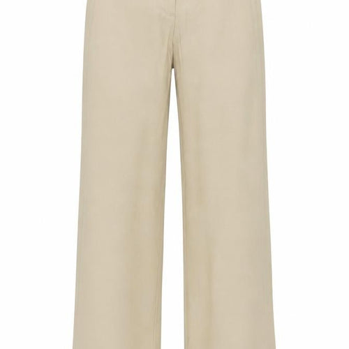 Bershka Women’s Beige UK 4 Wide Leg Tailored Dress Trousers