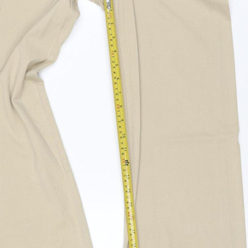 Bershka Women’s Beige UK 4 Wide Leg Tailored Dress Trousers