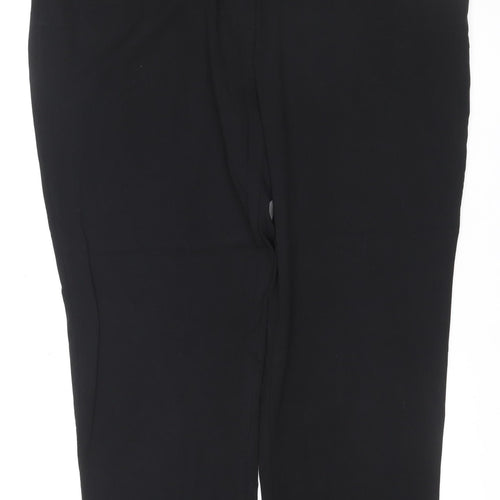 Marks and Spencer Women's Black Size 24 Regular Stretch Dress Trousers