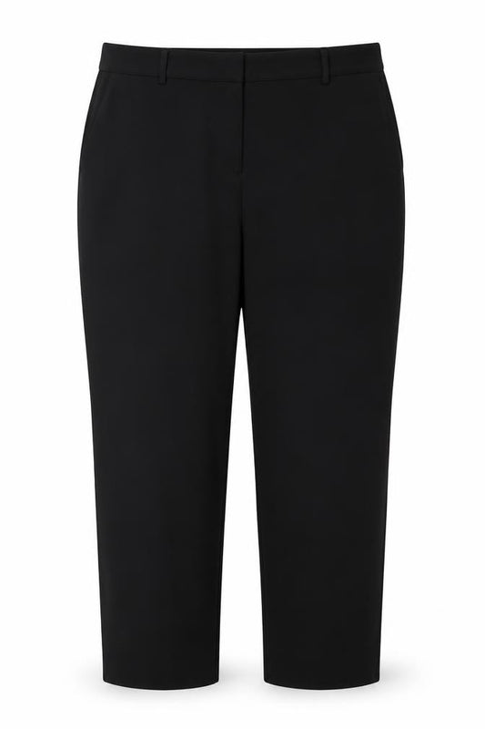 Marks and Spencer Women's Black Size 24 Regular Stretch Dress Trousers