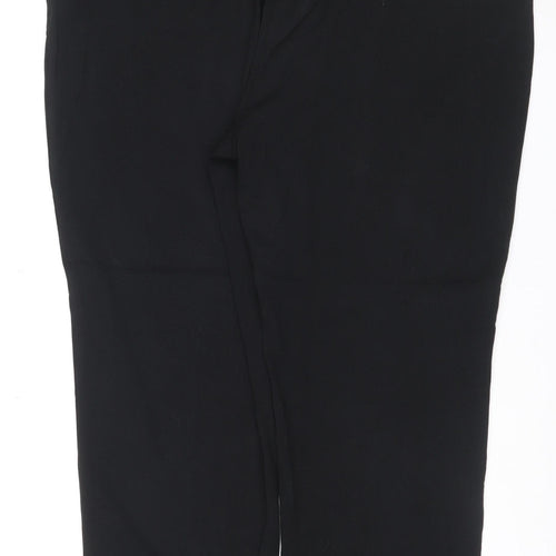 Marks and Spencer Women's Black Size 24 Regular Stretch Dress Trousers