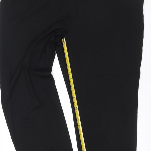 Marks and Spencer Women's Black Size 24 Regular Stretch Dress Trousers