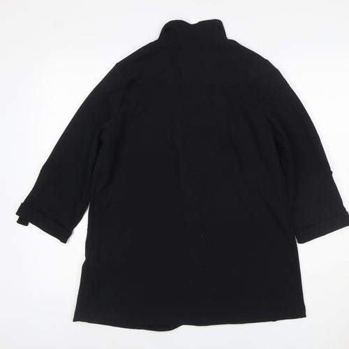New Look Women’s Black Petite UK 10 Open Front 3/4 Sleeve Blazer