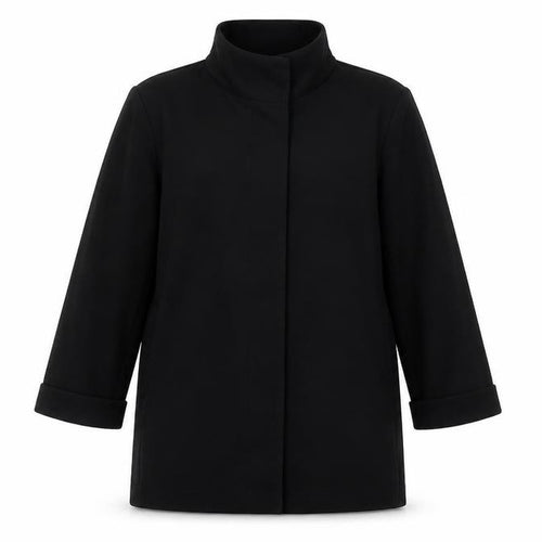 New Look Women’s Black Petite UK 10 Open Front 3/4 Sleeve Blazer