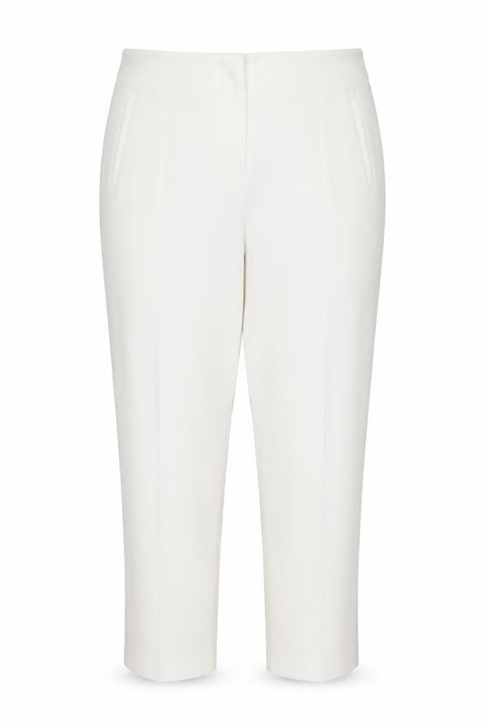 Zara Women White UK 16 XL Straight Dress Trousers Pockets New