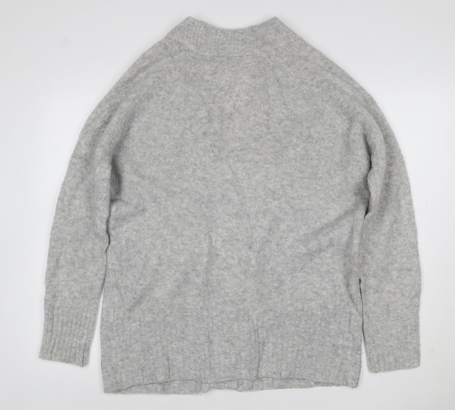 Next Women’s Grey S Button V-Neck Pocket Knit Cardigan