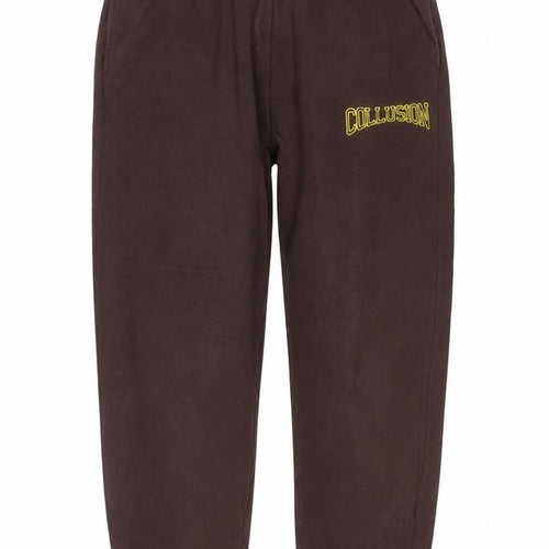 COLLUSION Women Brown M Jogger Sweatpants Elastic Waist Logo