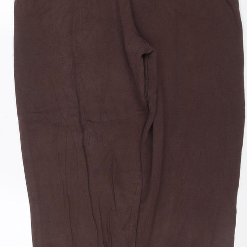 COLLUSION Women Brown M Jogger Sweatpants Elastic Waist Logo