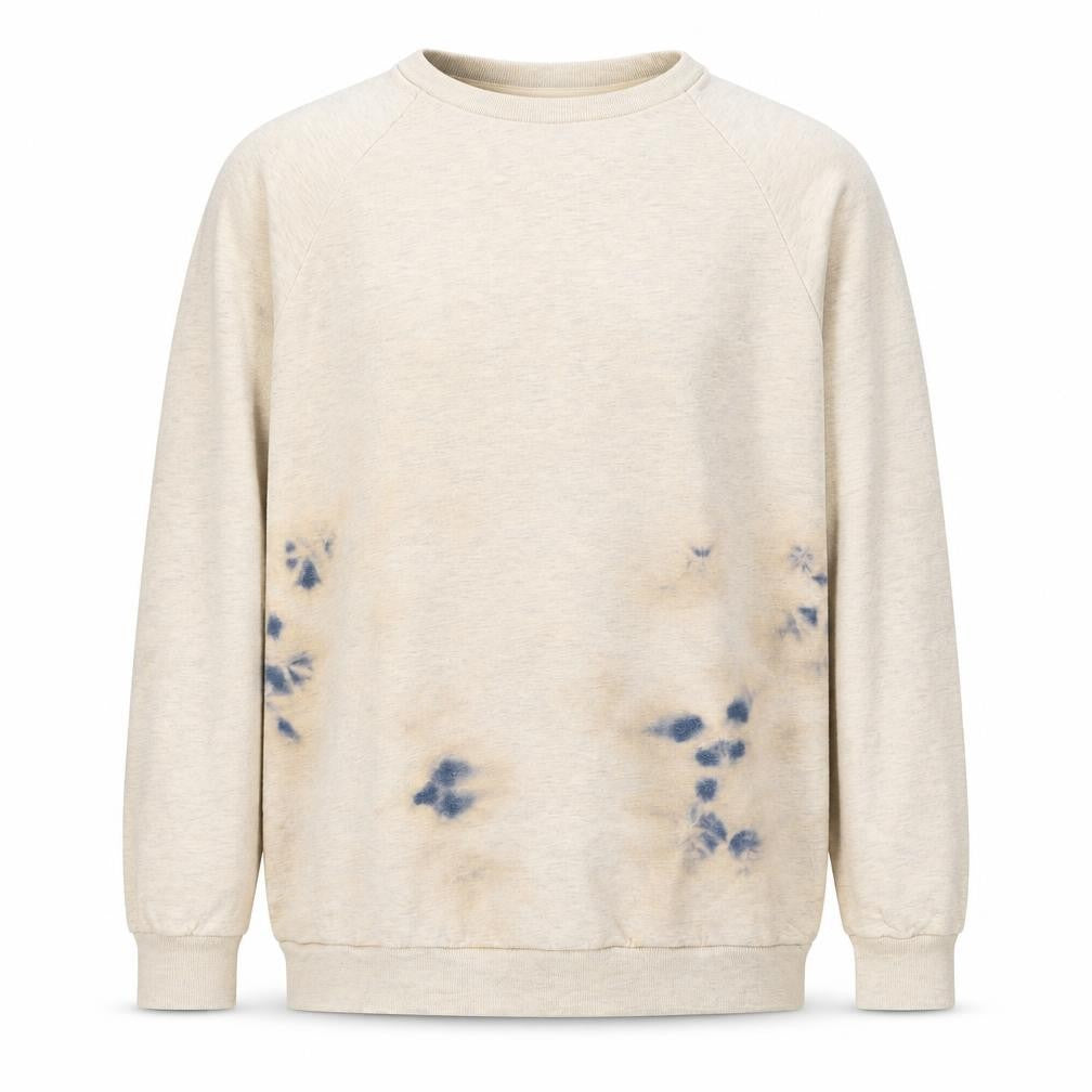 Topman LTD Men’s Beige M Pullover Crew Neck Graphic Sweatshirt