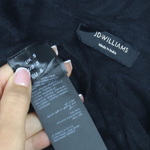 JD Williams Women’s Black S Hooded Long Sleeve Shift Dress