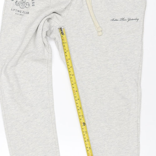 Vanquish Women Grey S Jogger Sweatpants Drawstring Gym Trousers