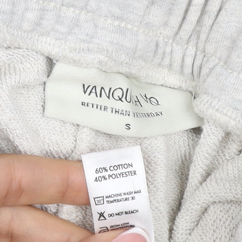 Vanquish Women Grey S Jogger Sweatpants Drawstring Gym Trousers