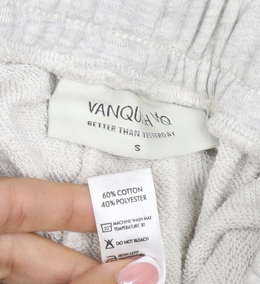Vanquish Women Grey S Jogger Sweatpants Drawstring Gym Trousers