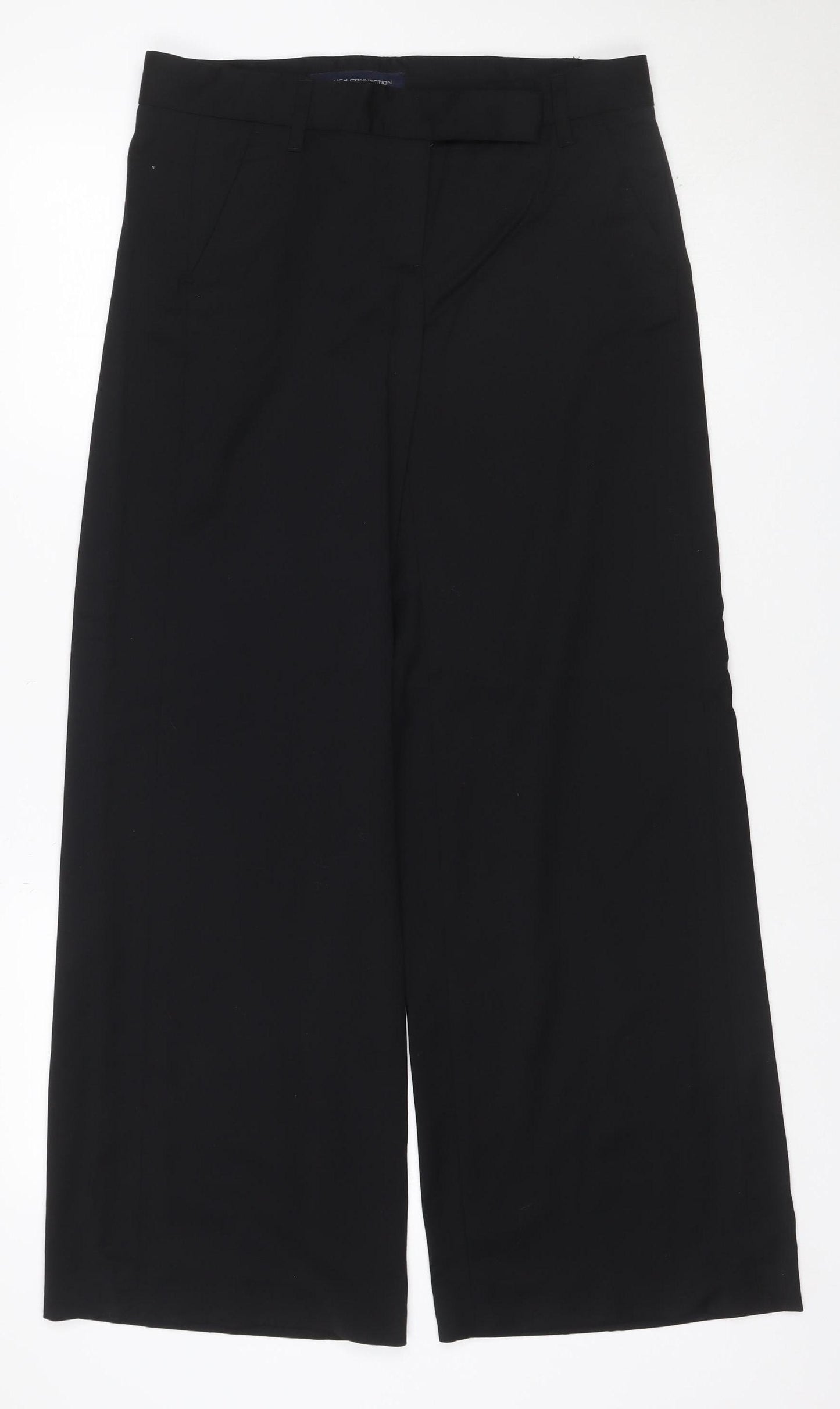 French Connection Women’s Black UK 10 Wool Tailored Straight Trousers