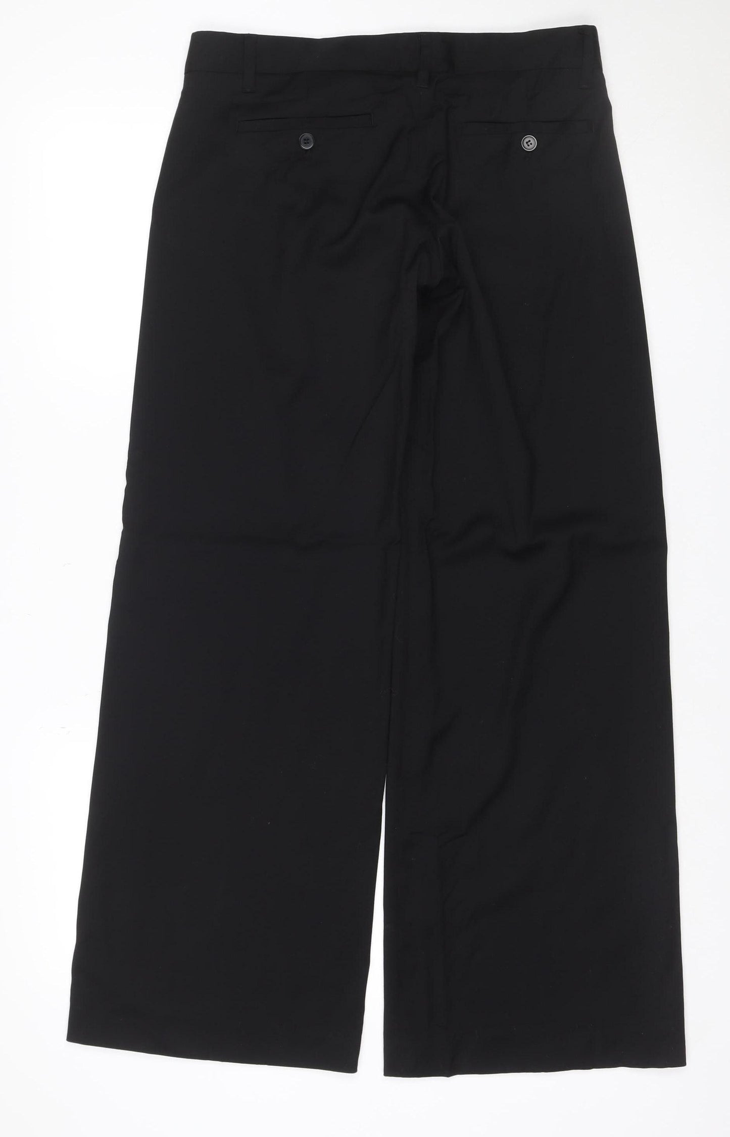 French Connection Women’s Black UK 10 Wool Tailored Straight Trousers