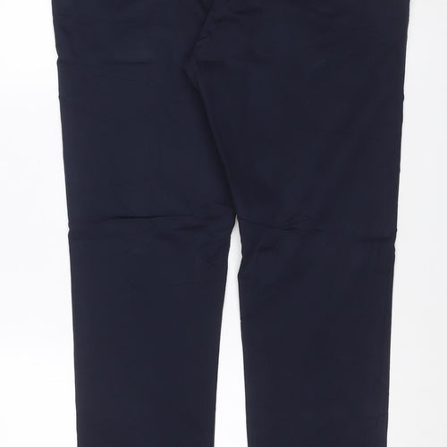 Marks and Spencer Autograph Men Blue 34/33 Slim Stretch Dress Trousers