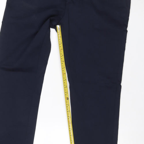 Marks and Spencer Autograph Men Blue 34/33 Slim Stretch Dress Trousers
