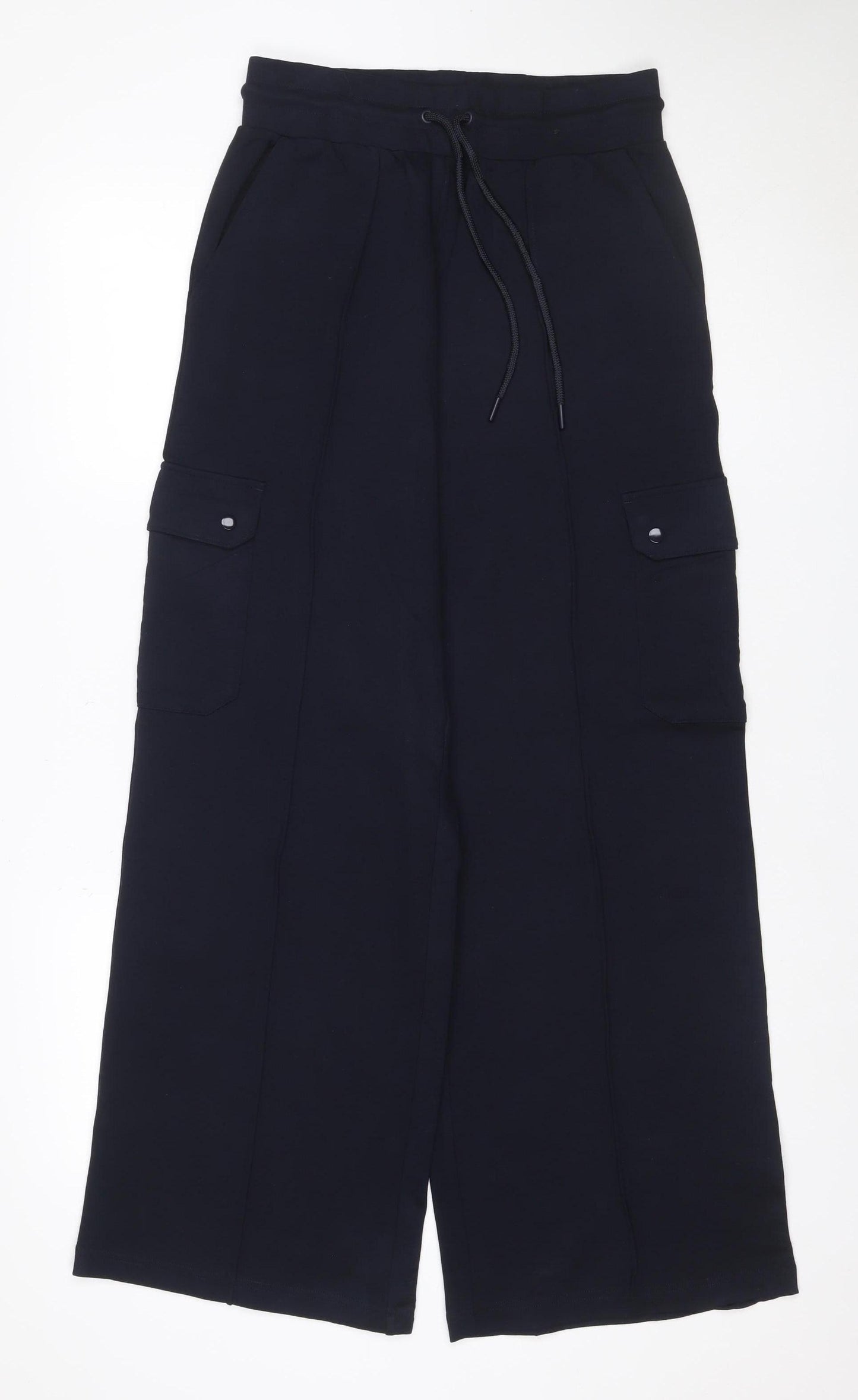 Marks and Spencer Women Blue Size 10 Cargo Drawstring Trousers