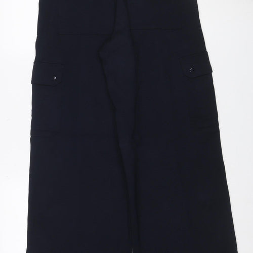 Marks and Spencer Women Blue Size 10 Cargo Drawstring Trousers
