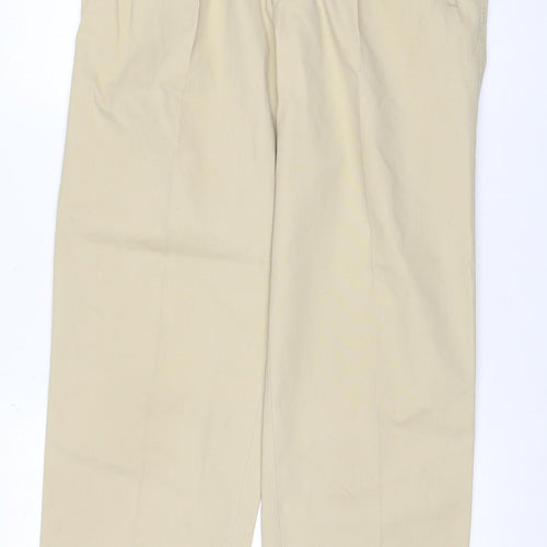 Sport Reed Men’s Beige 34R Cotton Chino Trousers Adjustable Waist
