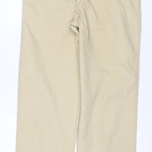 Sport Reed Men’s Beige 34R Cotton Chino Trousers Adjustable Waist