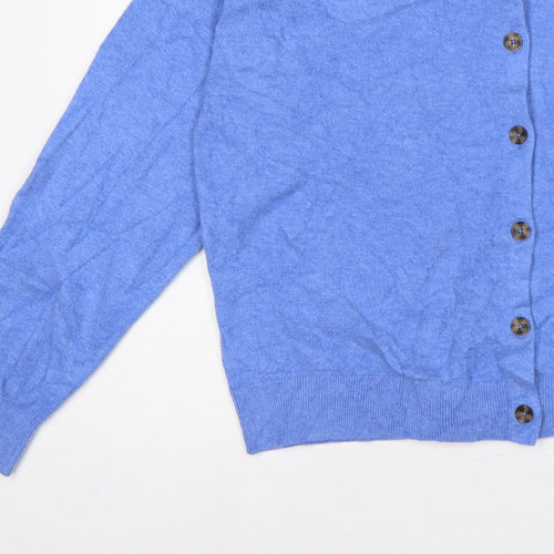 Marks and Spencer Women Blue XL Button Front Knit Cardigan