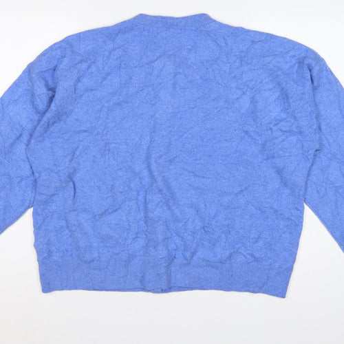 Marks and Spencer Women Blue XL Button Front Knit Cardigan
