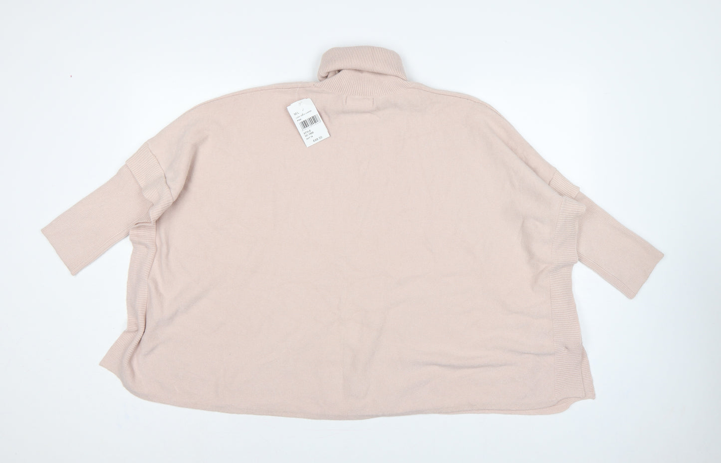 Gerard Women's Pink L Roll Neck Button Side Pullover Jumper