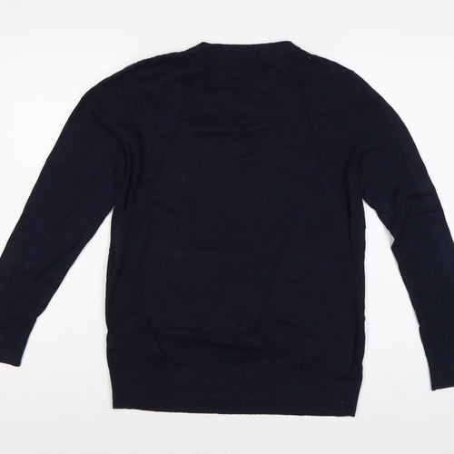 Crew Clothing Company Women's Blue 14 Pullover Sequin Jumper
