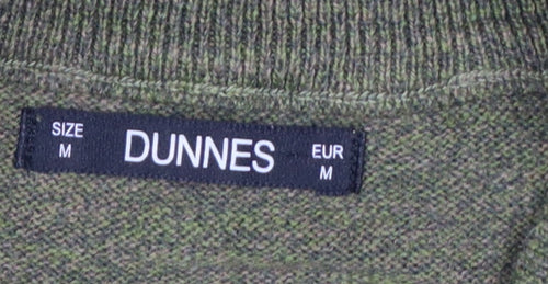 St Bernard Dunnes Men’s Green M Quarter Zip Cotton Knit Jumper