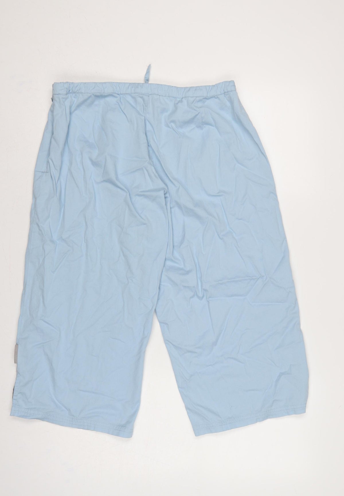 Brand and care label for Nike Women Blue UK 14 Capri Activewear Running Trousers Drawstring