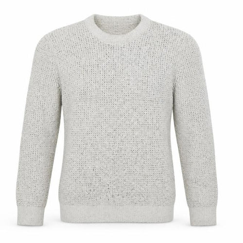 Next Men’s Ivory Fleck Knit Crew Neck Pullover Jumper Size S