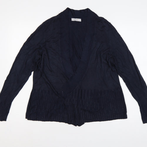 Marks and Spencer Per Una Women’s Navy Blue UK 18 Open Wrap Knit Cardigan