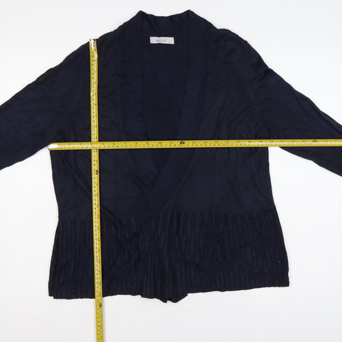 Marks and Spencer Per Una Women’s Navy Blue UK 18 Open Wrap Knit Cardigan