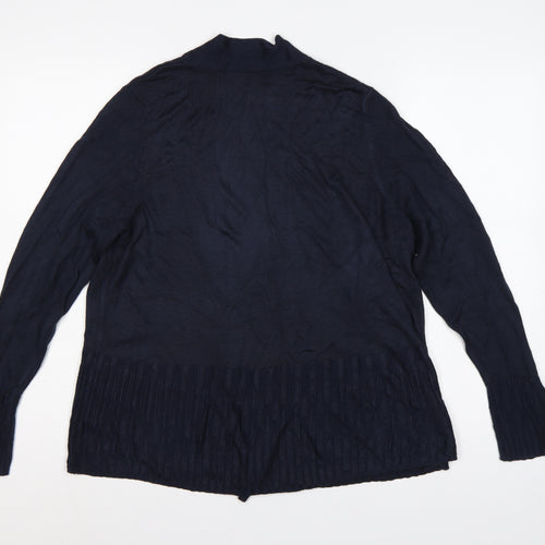 Marks and Spencer Per Una Women’s Navy Blue UK 18 Open Wrap Knit Cardigan