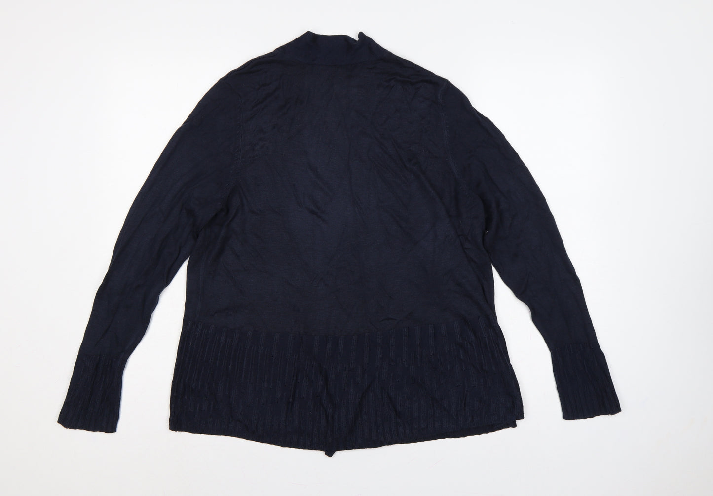 Marks and Spencer Per Una Women’s Navy Blue UK 18 Open Wrap Knit Cardigan