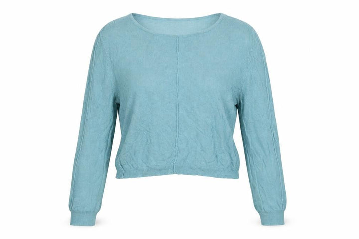 Missguided Petite Women’s Blue Scoop Neck Knit Pullover Jumper UK 14