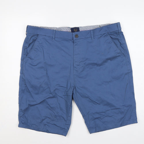 Lincoln Men’s Blue Chino Shorts Waist 40in Cotton Stretch Pockets