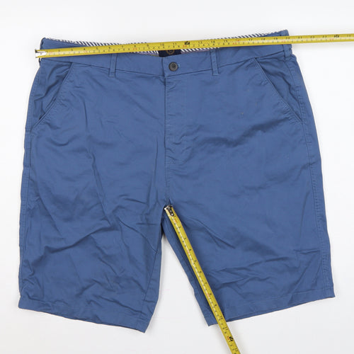 Lincoln Men’s Blue Chino Shorts Waist 40in Cotton Stretch Pockets