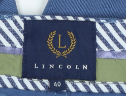 Lincoln Men’s Blue Chino Shorts Waist 40in Cotton Stretch Pockets