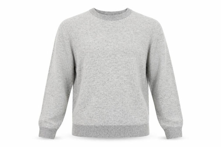 H&M L.O.G.G. Men’s Grey M Crew Neck Cotton Blend Knit Pullover Jumper