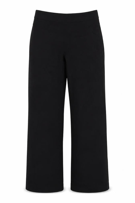 Zara Women’s Black L High Rise Wide Leg Dress Trousers