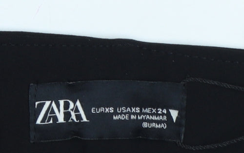 Zara Women’s Black XS High Rise Stretch Leggings NWT