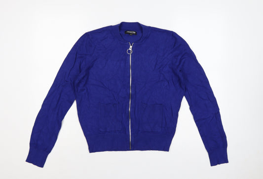 The Collection Debenhams Women’s Blue Size 14 Full Zip Knit Jumper