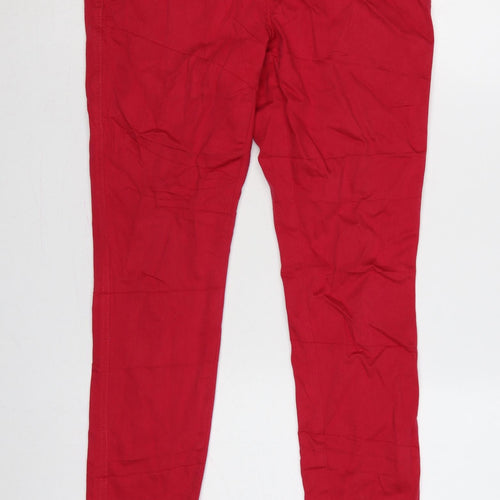 Next Women Red UK 14R Jegging Stretch Mid Rise 5-Pocket Jeans