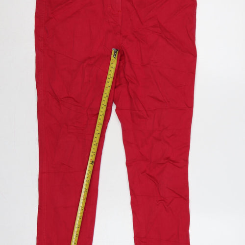 Next Women Red UK 14R Jegging Stretch Mid Rise 5-Pocket Jeans
