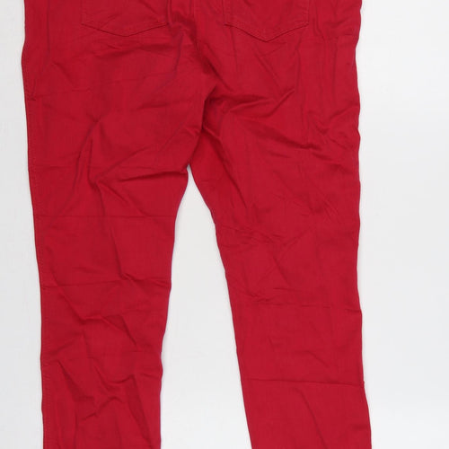 Next Women Red UK 14R Jegging Stretch Mid Rise 5-Pocket Jeans