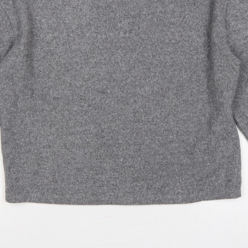 Zara Women’s Grey Size S Crew Neck Knit Relaxed Pullover Jumper