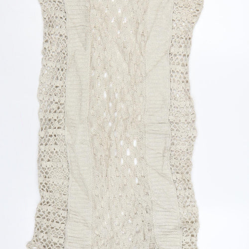 AllSaints Women Beige UK 8 Long Maxi Hand Crochet Bohemian Dress
