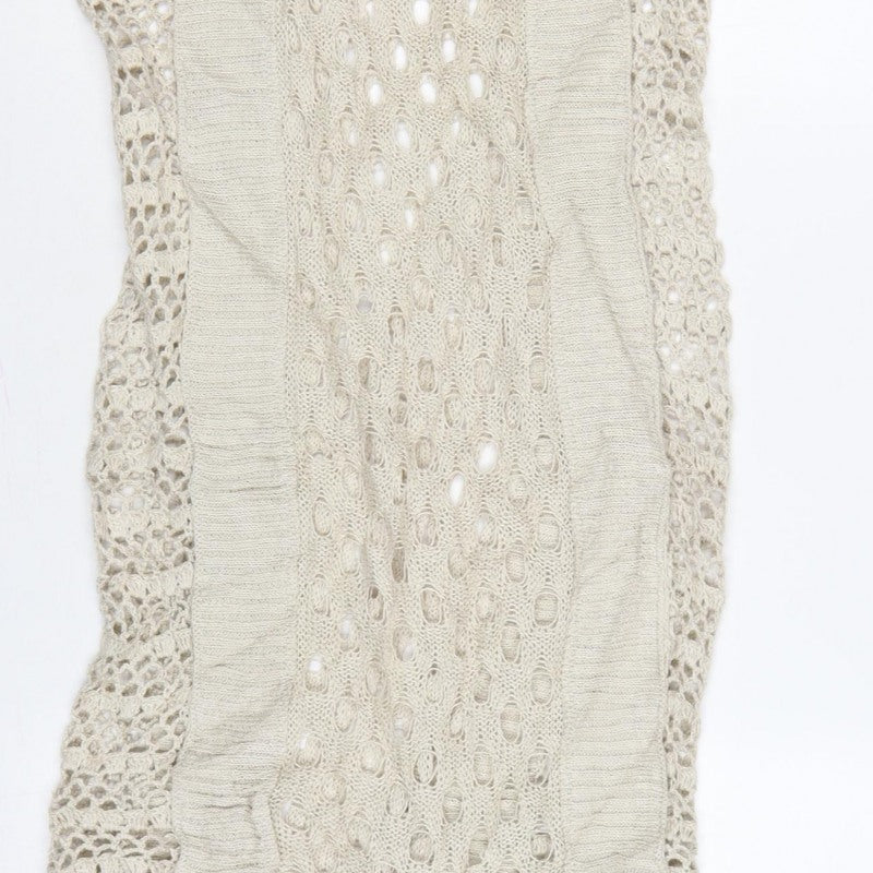AllSaints Women Beige UK 8 Long Maxi Hand Crochet Bohemian Dress